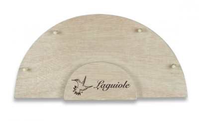 expositor de 4 Navajas en madera natural