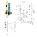 Cerradura Tesa 2001-hl/40