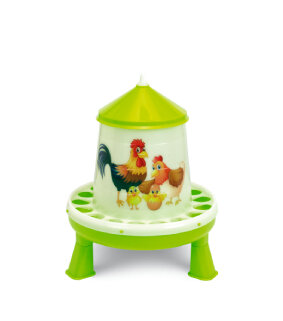 TOLVA PLASTICO AVES 4 KG. CON PATAS (PISTACHO) - H