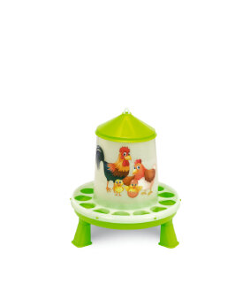 TOLVA PLASTICO AVES 2 KG. CON PATAS (PISTACHO) - H
