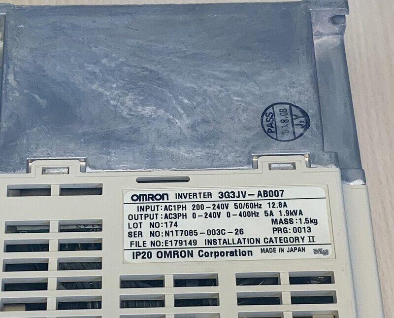 Omron sysdrive 3g3jv inverted 3g3jv 4
