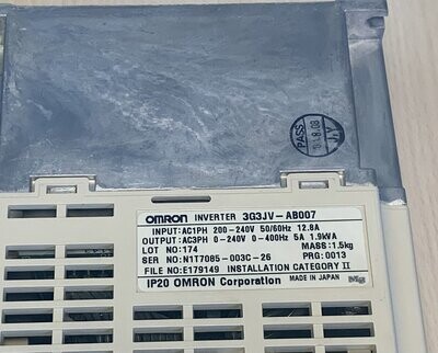 Omron sysdrive 3g3jv inverted 3g3jv 4