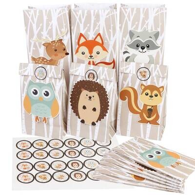 LOTE DE 12 BOLSAS DE PAPEL SAFARI