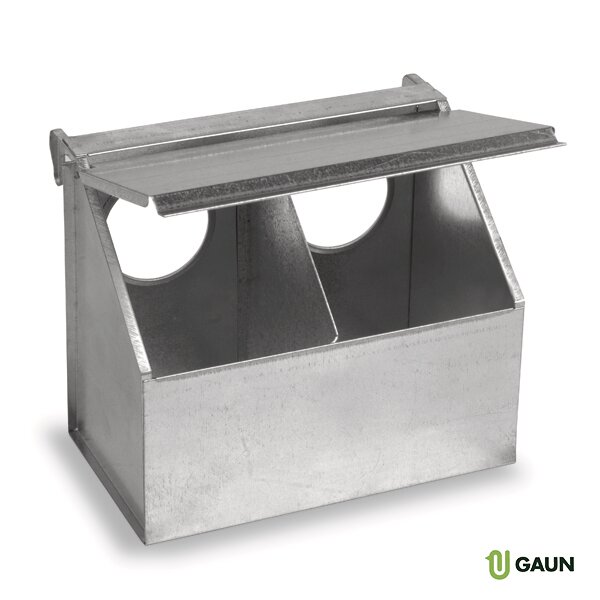 COMEDERO PALOMAS METALICO - 2 HUECOS