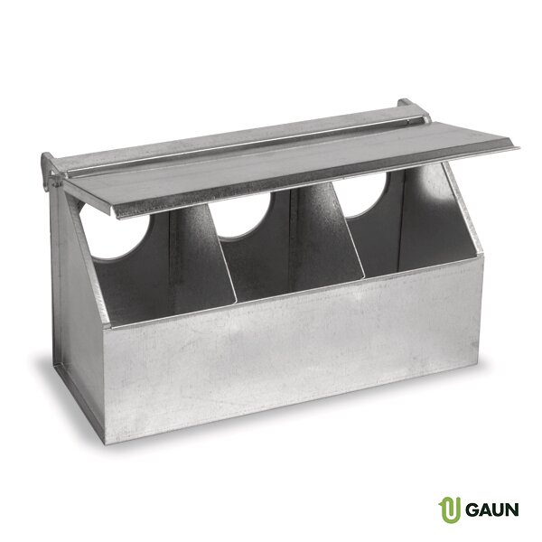 COMEDERO PALOMAS METALICO - 3 HUECOS