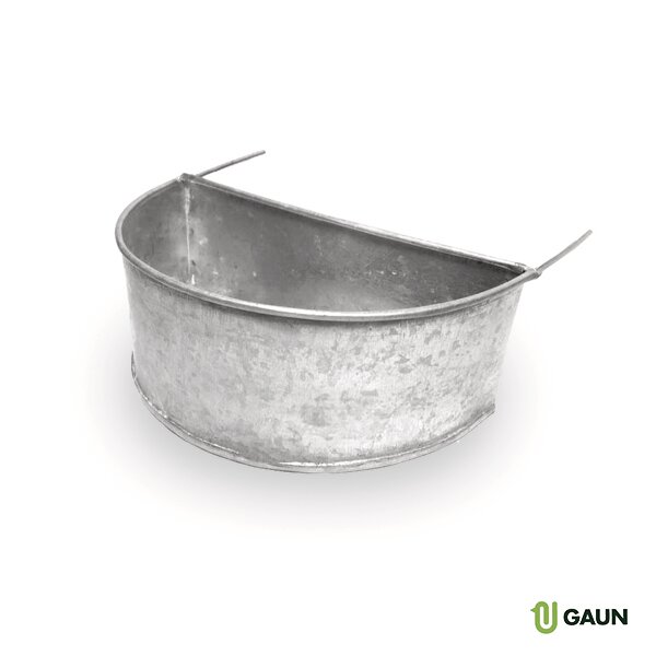 COMEDERO MEDIA LUNA GALVANIZADO