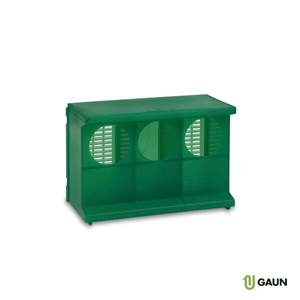 COMEDERO PALOMOS 3 HUECOS VERDE