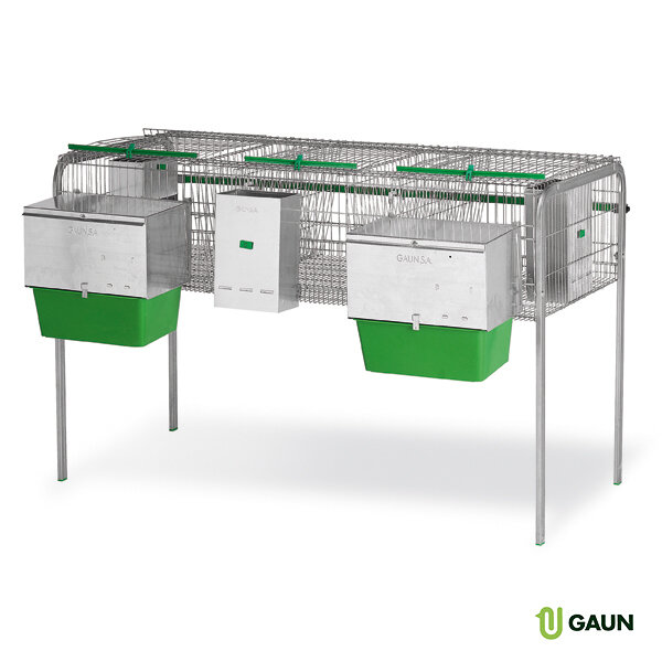 JAULA CONEJOS 2 NIDOS + 1 DPTO. - VENECIA+CHUPETE