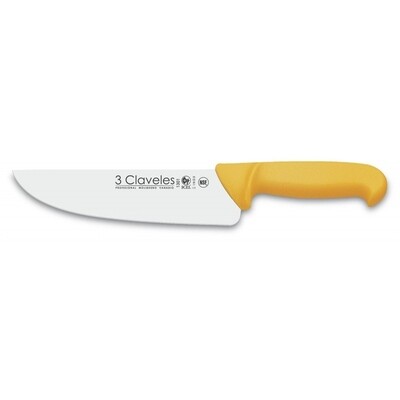 CUCHILLO CARNICERO POLIPROPILENO AMARILLO 20 cm - 8 pulg FH 3C