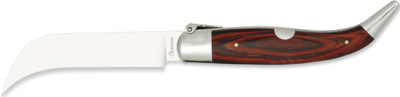 Navaja teja Tranchete. Madera Roja. 9.5
