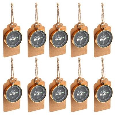 LOTE 10 BR�JULAS VINTAGE + TARJETA KRAFT