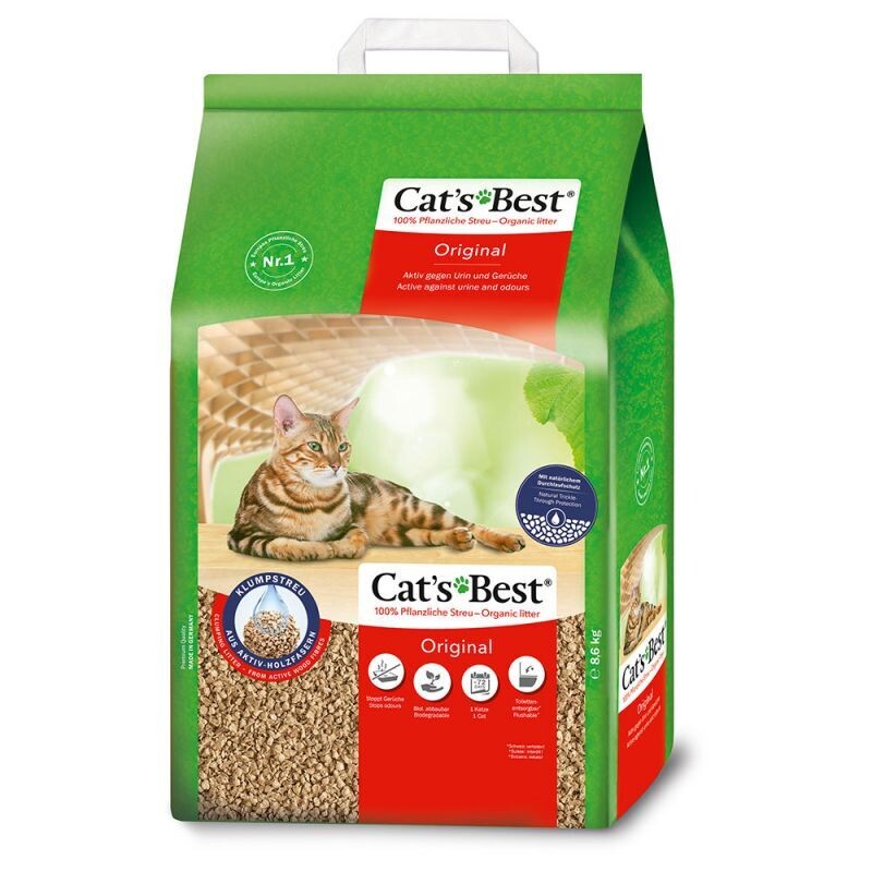 ARENA VEGETAL AGLOMERANTE CAT'S BEST ORIGINAL 5 l (aprox. 2,1 kg)