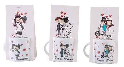 TAZA NUESTRA BODA PRESENTADA EN BLISTER DE CART�N