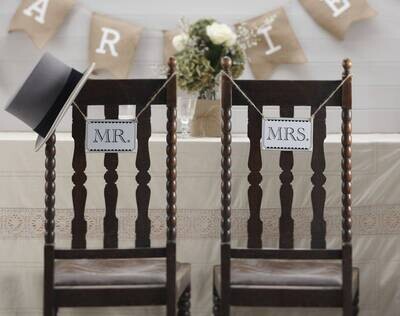 LETRERO MR & MRS