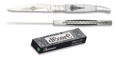 Navaja Albainox cacha blanca hoja 9 cm
