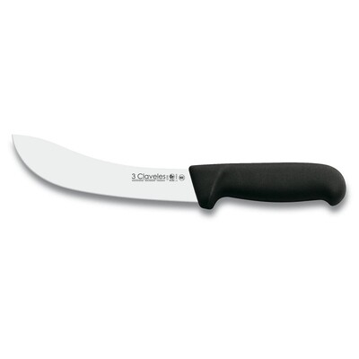 CUCHILLO DESPELLEJAR POLIPROPILENO NEGRO 18 cm - 7 pulg FH 3C