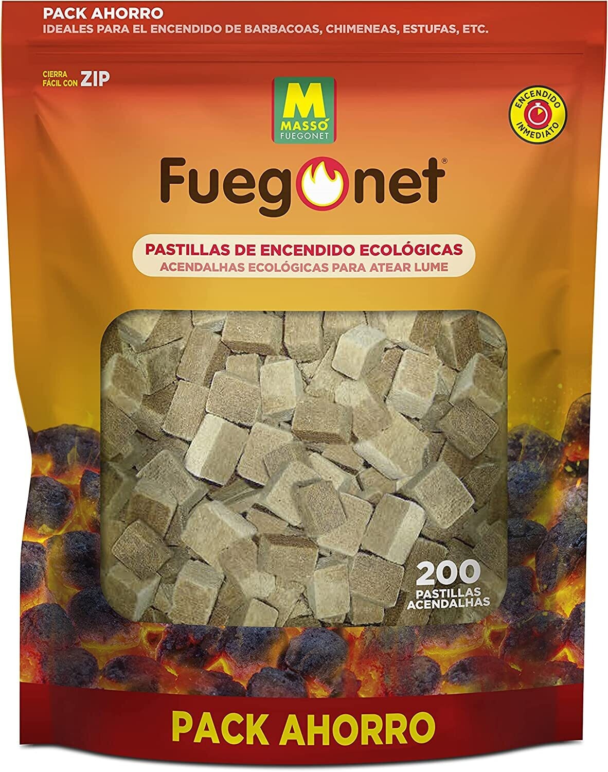 FUEGO NET Pastillas Ecológicas 2 UNIDADES