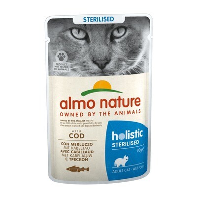CAT WET HOLISTIC STERILISED 70G DOS UNIDADES