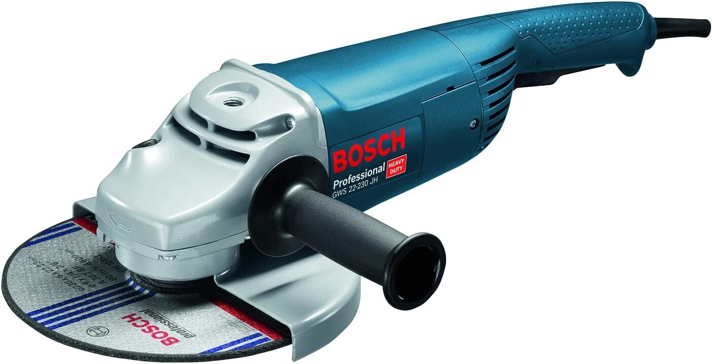 BOSCH Professional GWS 22-230 JH - Amoladora angular (2200 W, 6500 rpm, Ø Disco 230 mm, en caja)