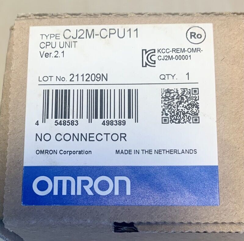 Omron Cj2m cpu11 Cj2mcpu11