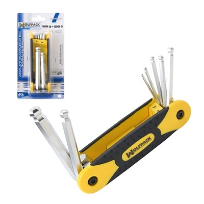 Juego Llaves Allen Plegable 7 Piezas