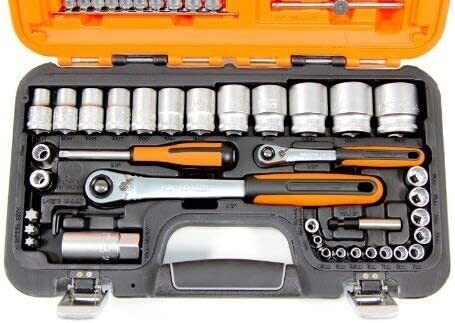 Bahco S560 - Acoplamientos 1/2 Y 1/4-Puntas, 56Pzas.