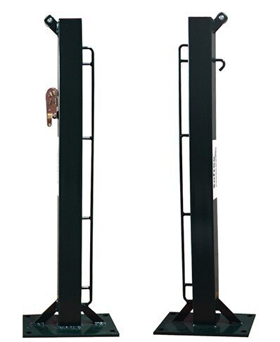 JUEGO POSTES DE PADEL FIJOS CUADRADO 80 X 80 MM CON BASE PARA ATORNILLAR - JUEGO POSTES DE PADEL FIJOS CUADRADO 80 X 80 MM CON BASE PARA ATORNILLAR -