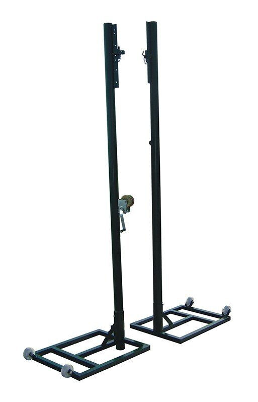 JUEGO POSTES VOLEIBOL METALICOS � 80 MM TRASLADABLES