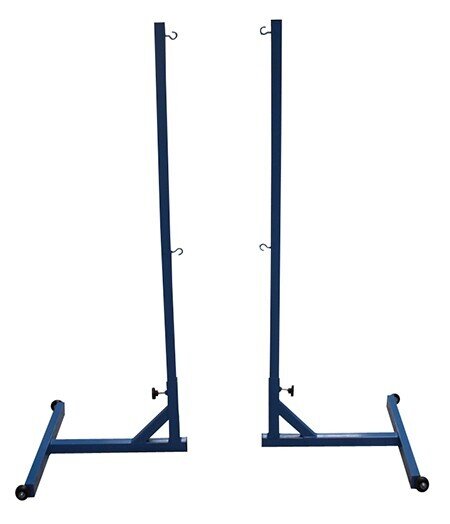 JGO POSTES BADMINTON TRASLADABLES CON CONTRAPESOS Y RUEDAS