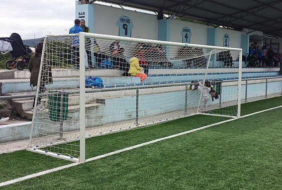 JGO PORTER�AS F�TBOL 11 MET�LICAS TRASLADABLES TUBO 100 MM REGLAMENTARIAS