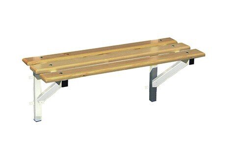 BANCO VESTUARIO ANCLADO A LA PARED 1 MTS