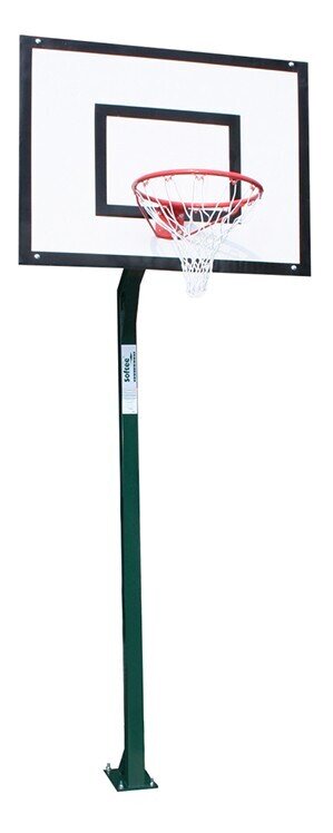 JGO CANASTAS MINIBASKET MONOTUBULAR FIJA -SIN TABLERO NI ARO- CON BASE PARA ANCLAJE USO PARTICULAR