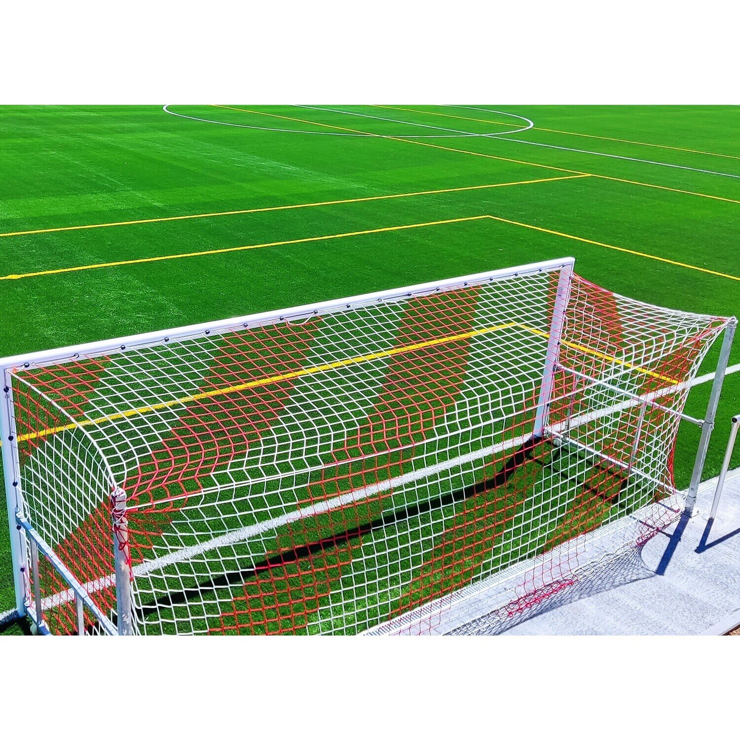 JUEGO REDES FUTBOL 11 4 MM POLIPROPILENO MALLA 120 BICOLOR JUEGO REDES FUTBOL 11 4 MM POLIPROPILENO MALLA 120 BICOLOR