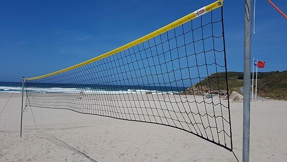 RED VOLEY PLAYA 3 MM LINEA PREMIUM CON CINTA AMARILLA