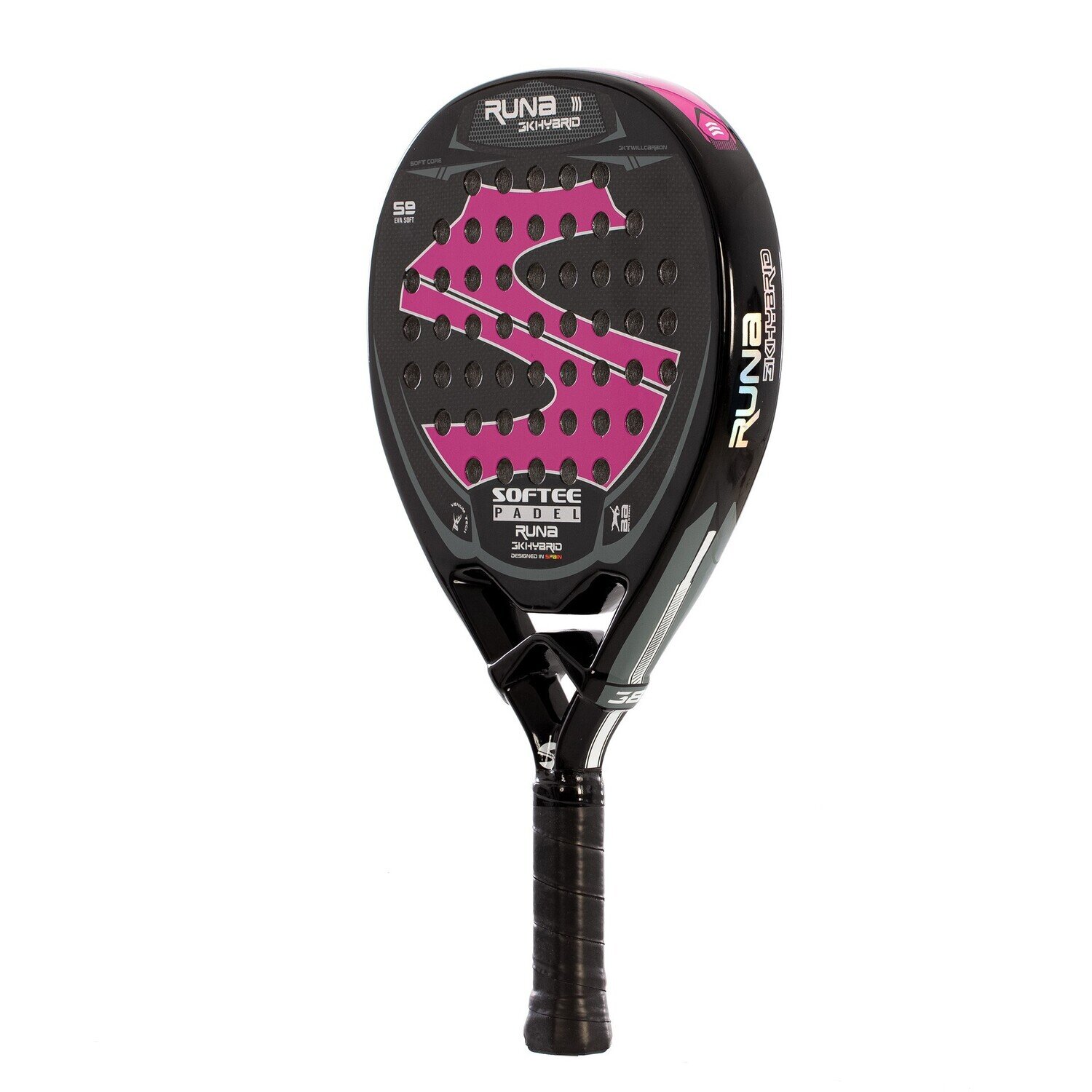 PALA PADEL SOFTEE RUNA 3K HYBRID FUCSIA