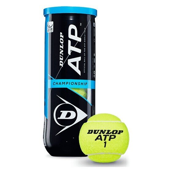 BOTE 3 PELOTAS TENIS DUNLOP ATP CHAMPIONSHIP BOTE 3 PELOTAS TENIS DUNLOP ATP CHAMPIONSHIP