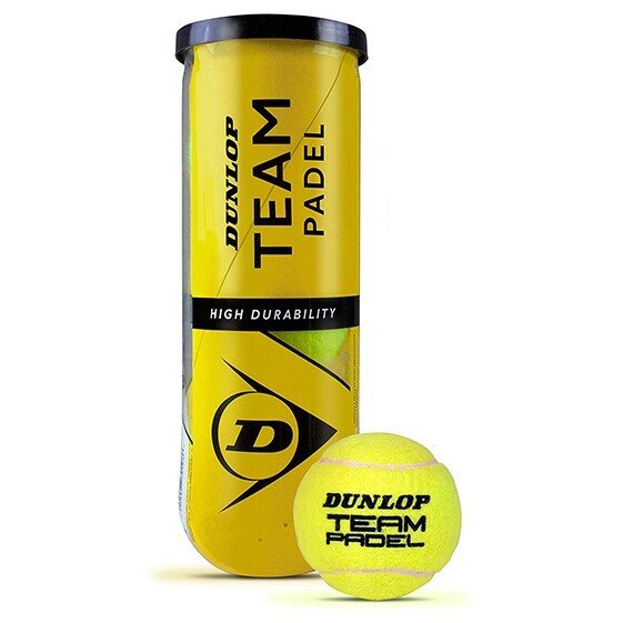 BOTE 3 PELOTAS PADEL DUNLOP TEAM