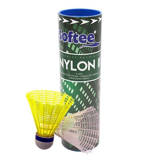 VOLANTES BADMINTON SOFTEE 'NYLON II' 6UDSUNICA