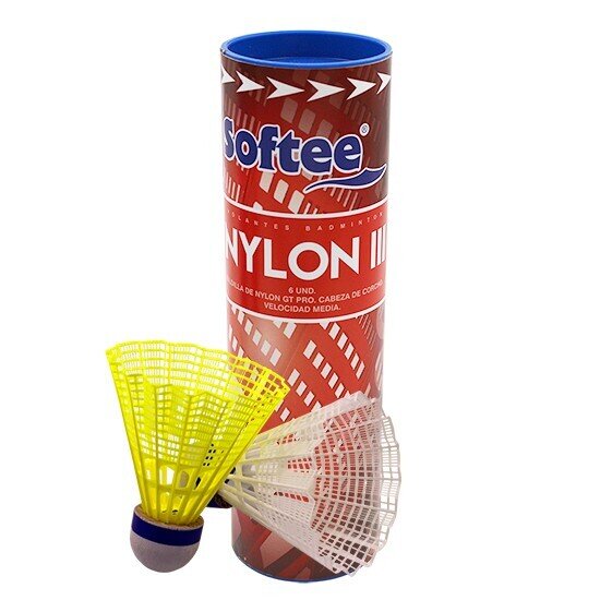 VOLANTES BADMINTON SOFTEE 'NYLON III' 6UDSUNICA