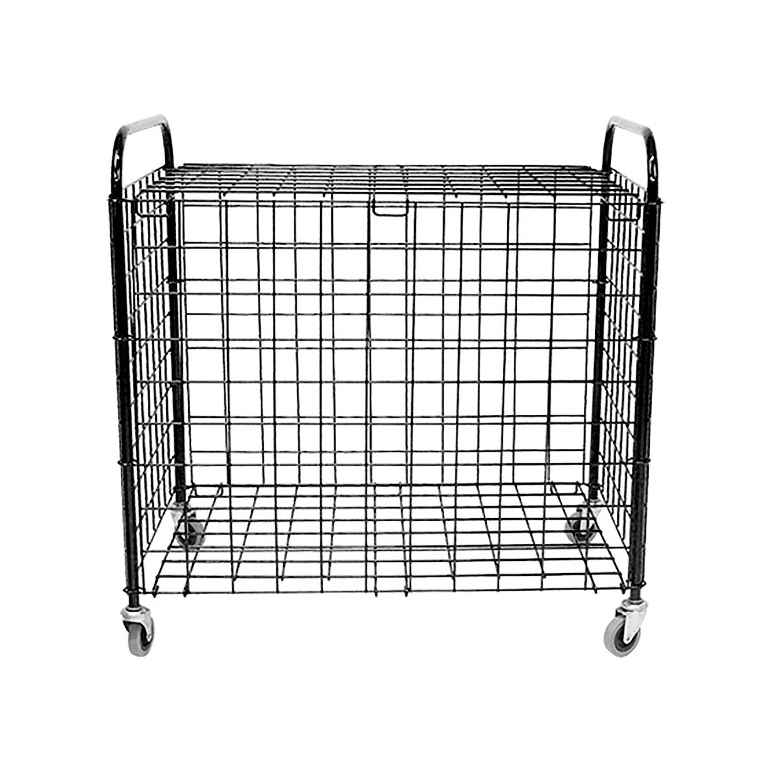 CARRO PORTABALONES ACERO PLEGABLE CON RUEDAS Y�TAPA91X61X92 CM