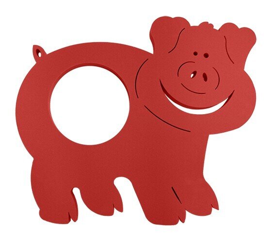 TAPIZ CON FORMA DE CERDITOUNICA