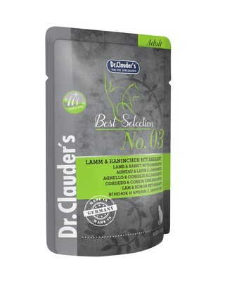 CAT WET BEST SELECTION N3 CORDERO, CONEJO Y AMARANTO