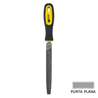Lima Maurer Con Mango Plana Punta Entrefina 6"