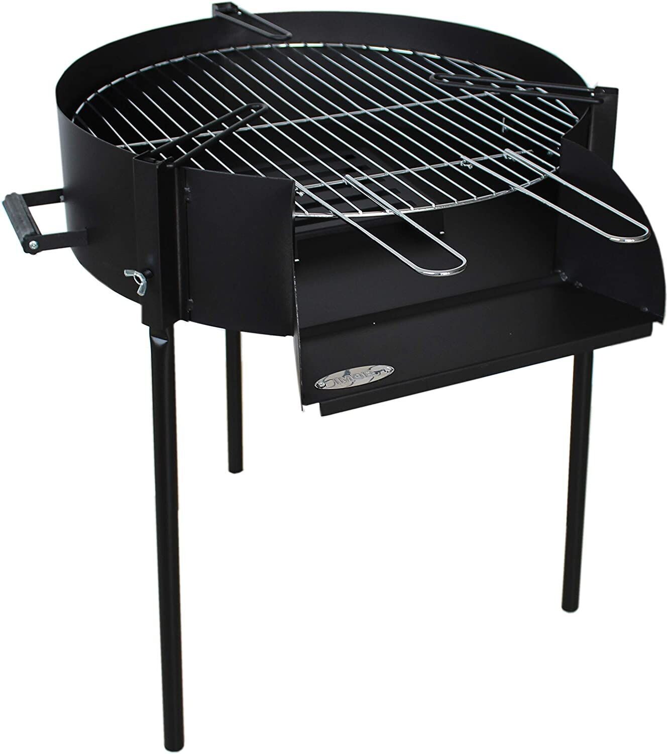 Paellero y barbacoa de carbón y leña, 50 CM