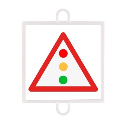 PANEL DE SE�ALIZACION TRAFICO DE PELIGRO N� 10 (SEMAFOROS)