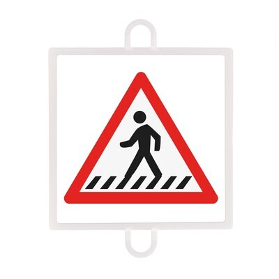 PANEL DE SE�ALIZACION TRAFICO DE PELIGRO N�2 (PEATONES)
