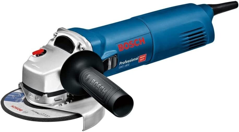 Bosch Professional GWS 1400 - Amoladora angular (1400 W, 11000 rpm, Ø disco 125 mm, electrónica constante, en caja)