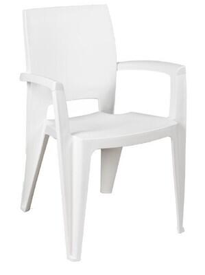 Sill�n ELEN, apilable, polipropileno blanco
