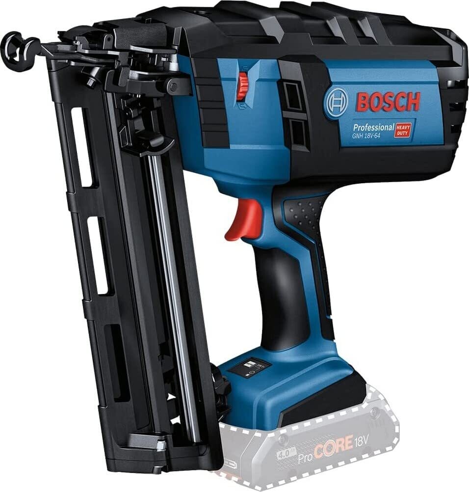 Bosch Professional 18V System GNH 18V-64 - Clavadora a batería (Ø máx. 1,6 mm, clavos 32/64 mm, sin batería, en caja)
