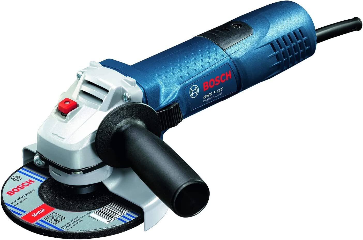 Bosch Professional GWS 7-115 - Amoladora angular (720 W, 11000 rpm, Ø Disco 115 mm, en caja), Color Azul [Clase de eficiencia energética A+]UniversalImpact 18V (1 batería, sistema de 18 V, en Maletín)